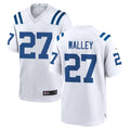 Tlead IN.Colts #27 Justin Walley Player White Home Game Stitched Jerseys