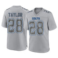 Tlead IN.Colts #28 Jonathan Taylor Player Gray Atmosphere Fashion Home Game Stitched Jerseys
