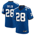 Tlead IN.Colts #28 Jonathan Taylor Player Royal Alternate Indiana Nights Home Game Stitched Jerseys