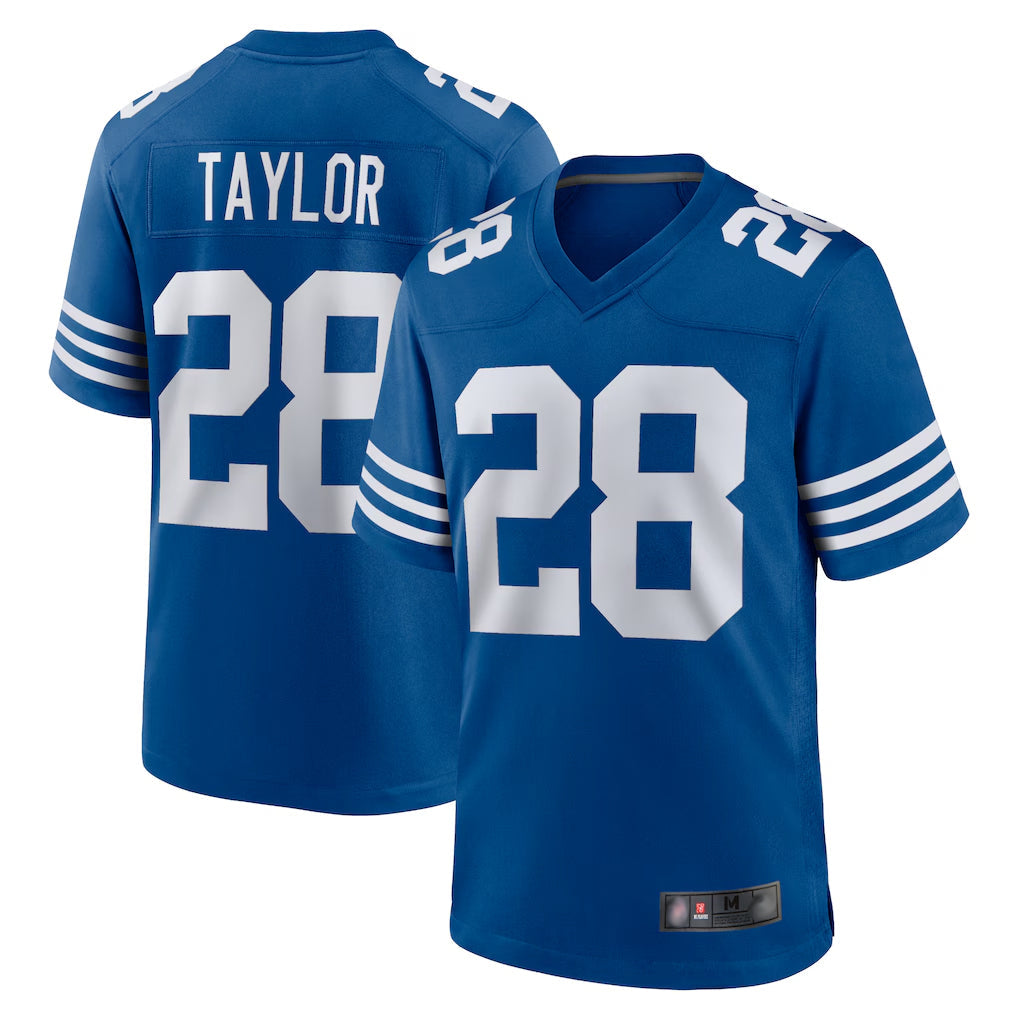 Tlead IN.Colts #28 Jonathan Taylor Player Royal Limited Home Game Stitched Jerseys