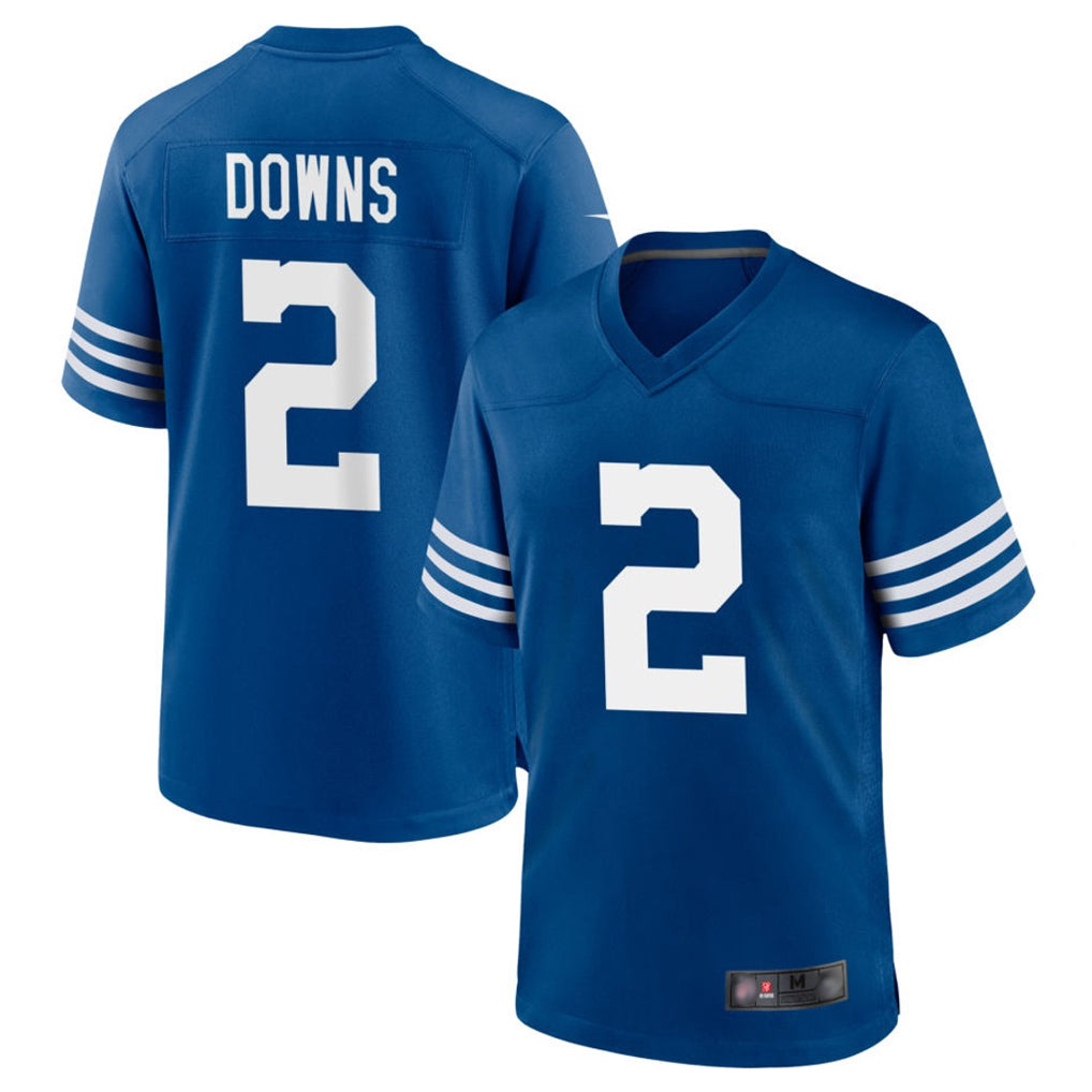 Tlead IN.Colts #2 Josh Downs Bynum Player Royal Limited Home Game Stitched Jerseys