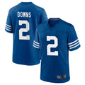 Tlead IN.Colts #2 Josh Downs Bynum Player Royal Limited Home Game Stitched Jerseys