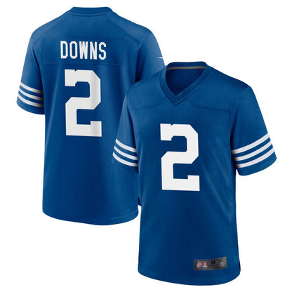 Tlead IN.Colts #2 Josh Downs Bynum Player Royal Limited Home Game Stitched Jerseys