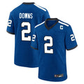 Tlead IN.Colts #2 Josh Downs Player Royal Alternate Indiana Nights Home Game Stitched Jerseys