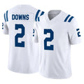 Tlead IN.Colts #2 Josh Downs Player White Limited Vapor F.U.S.E. Home Game Stitched Jerseys