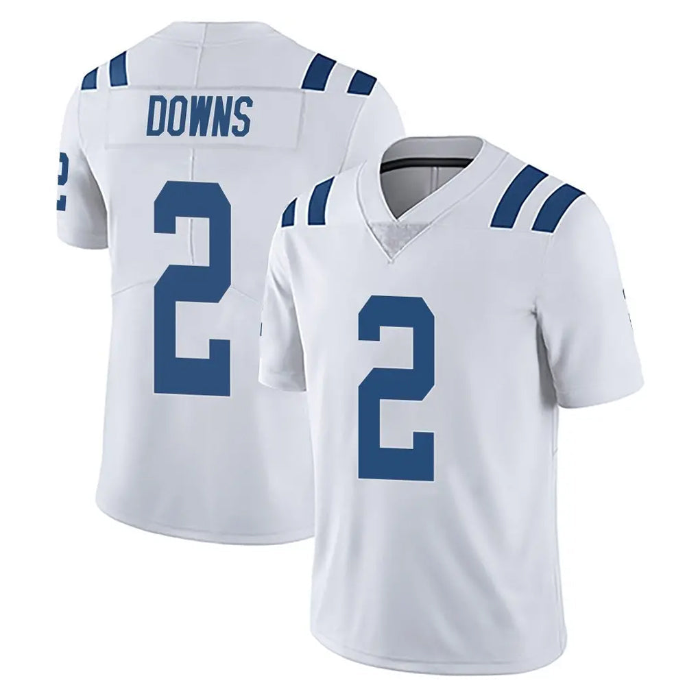 Tlead IN.Colts #2 Josh Downs Player White Limited Vapor Untouchable Home Game Stitched Jerseys