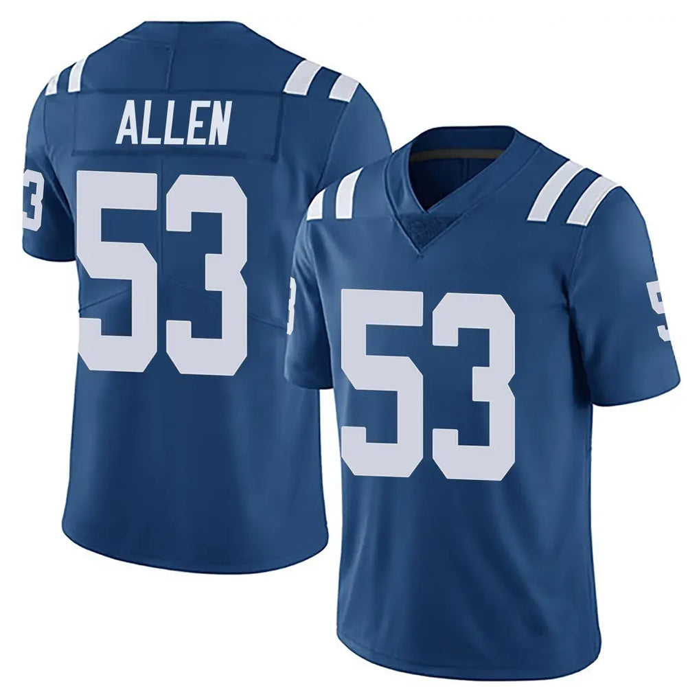 Tlead IN.Colts #53 CJ Allen Player Royal Limited Vapor Untouchable Home Game Stitched Jerseys