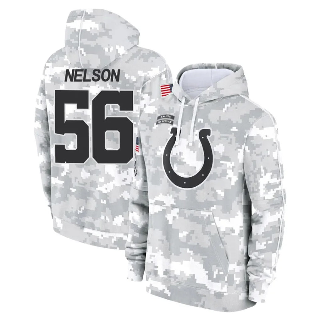 Tlead IN.Colts #56 Quenton Nelson Player Arctic Camo Salute to Service Hoodies Limited Game Stitched Jerseys