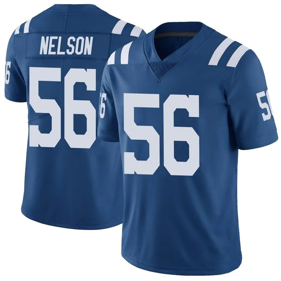 Tlead IN.Colts #56 Quenton Nelson Player Blue Limited Game Stitched Jerseys