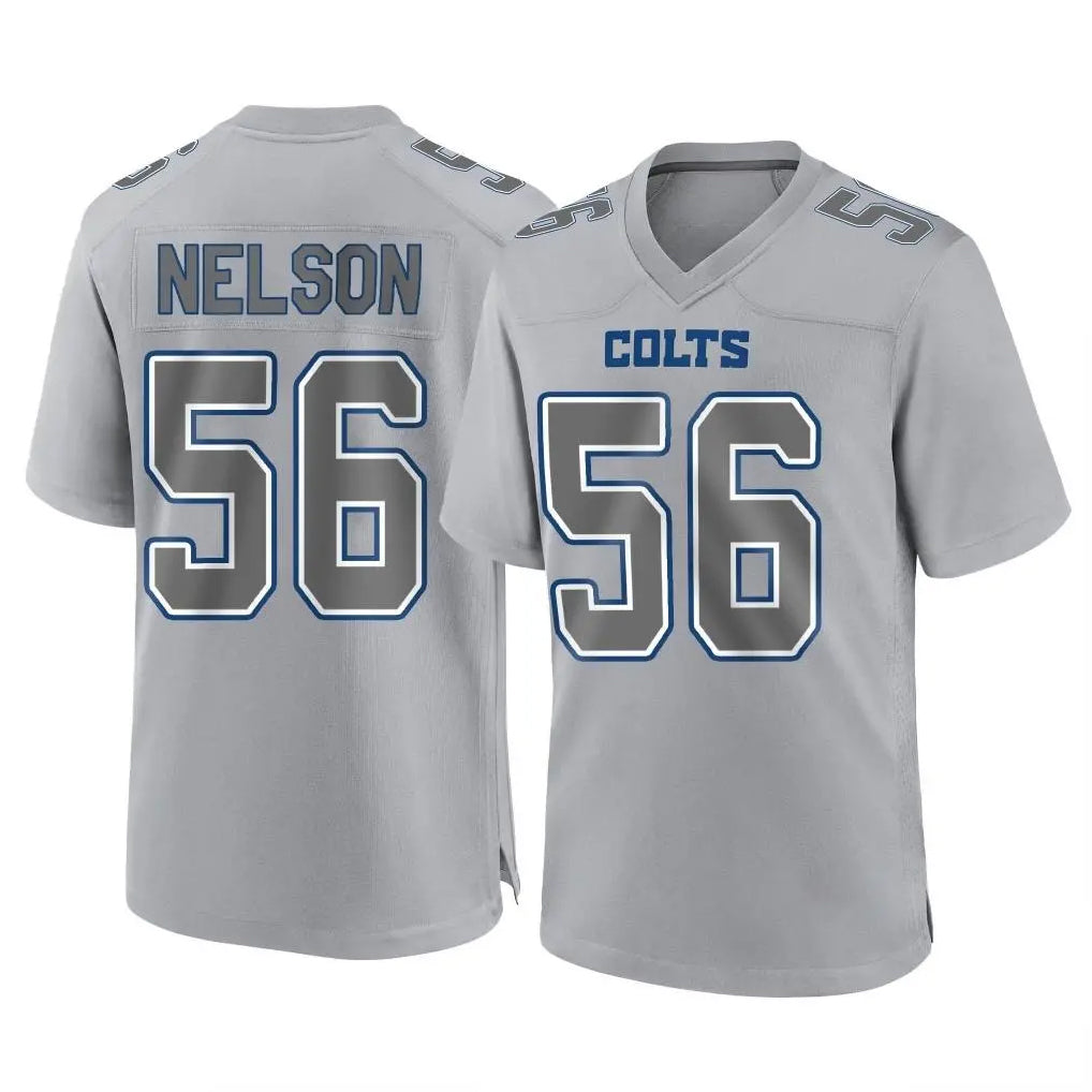Tlead IN.Colts #56 Quenton Nelson Player Gray Atmosphere Fashion Home Game Stitched Jerseys