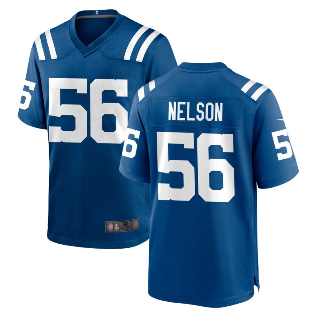 Tlead IN.Colts #56 Quenton Nelson Player Royal Home Game Stitched Jerseys