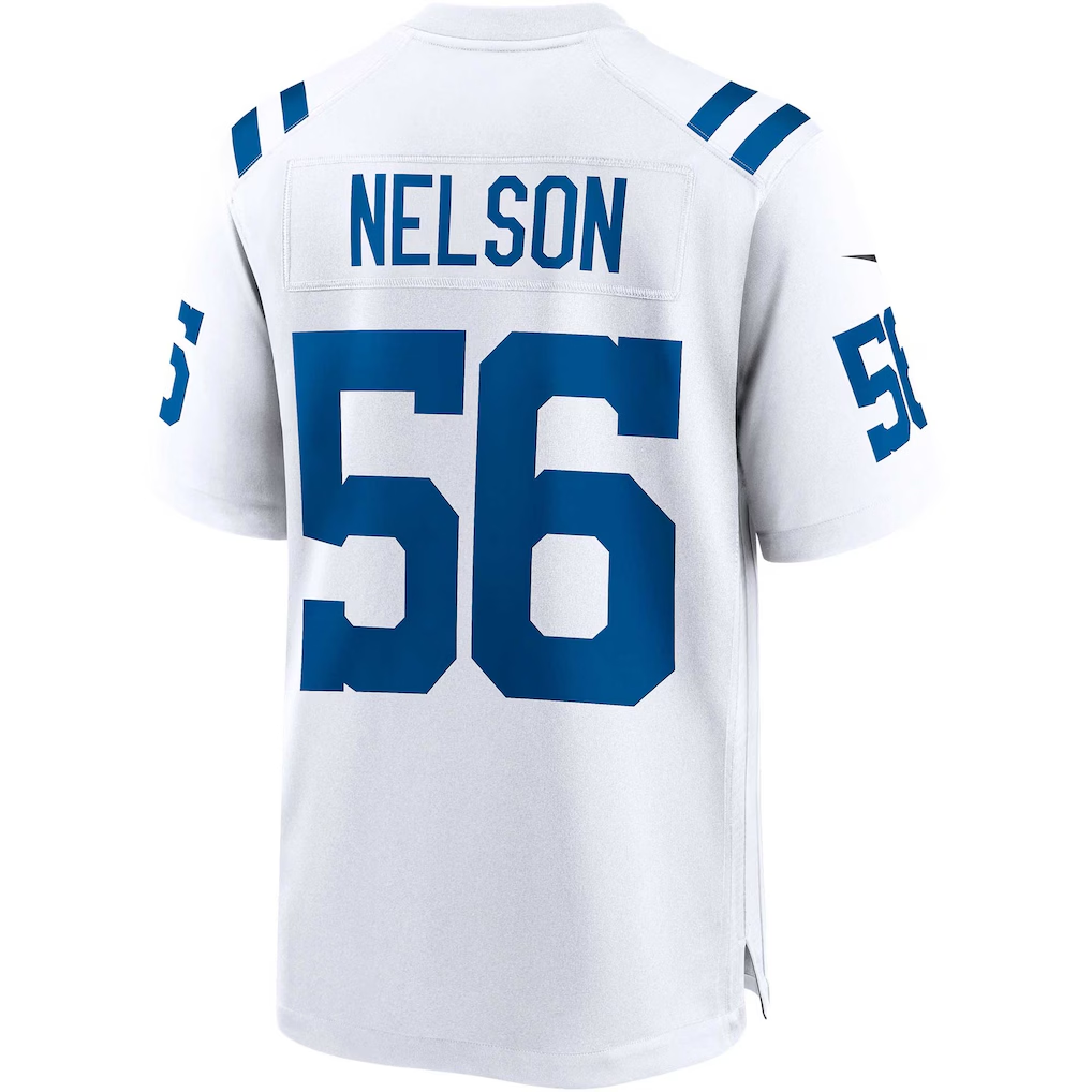 Tlead IN.Colts #56 Quenton Nelson White Game Player Stitched Jerseys