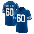 Tlead IN.Colts #60 Tanor Bortolini Player Royal Limited Home Game Stitched Jerseys