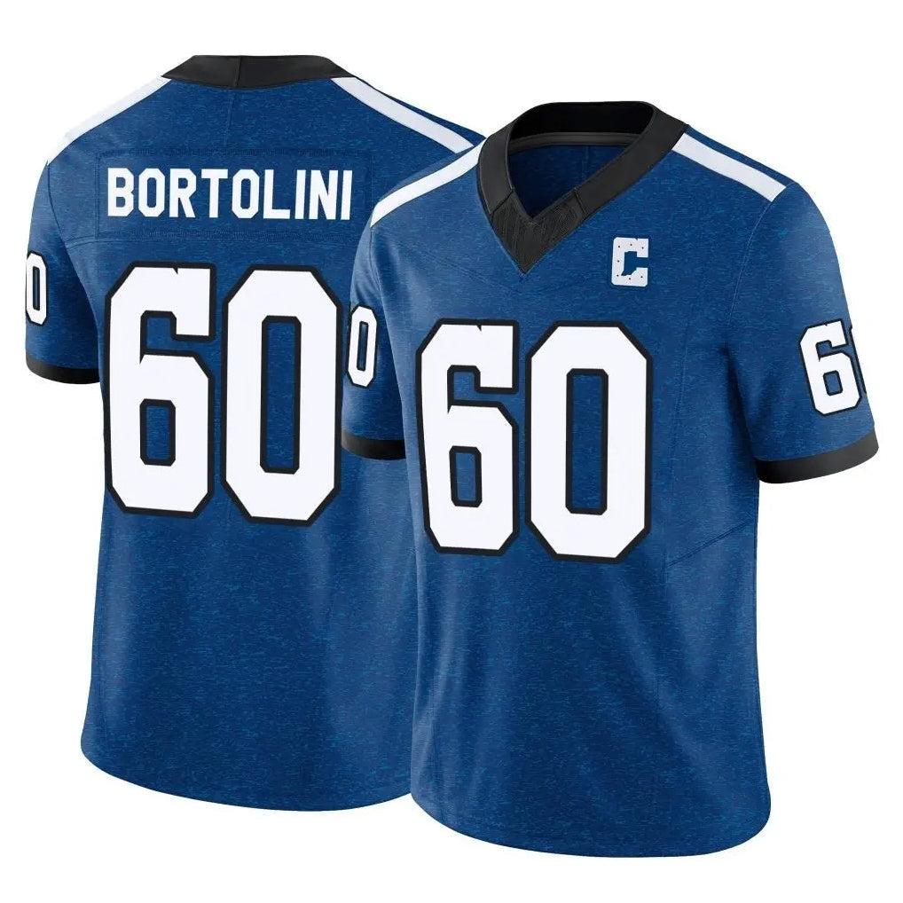Tlead IN.Colts #60 Tanor Bortolini Player Royal Limited Indiana Nights Alternate Vapor F.U.S.E. Home Game Stitched Jerseys