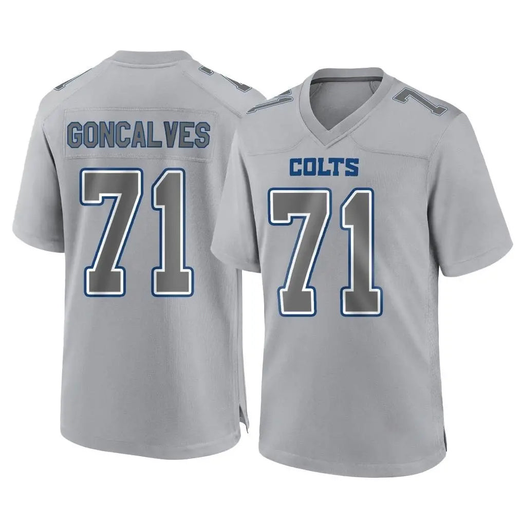 Tlead IN.Colts #71 Matt Goncalves Player Gray Atmosphere Fashion Home Game Stitched Jerseys