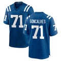 Tlead IN.Colts #71 Matt Goncalves Player Royal Home Game Stitched Jerseys