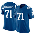 Tlead IN.Colts #71 Matt Goncalves Player Royal Limited Vapor F.U.S.E. Home Game Stitched Jerseys
