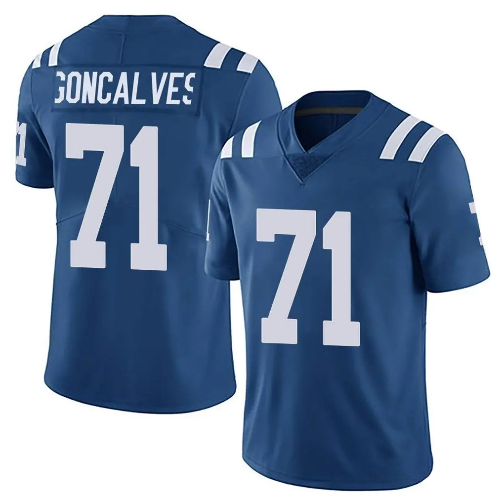 Tlead IN.Colts #71 Matt Goncalves Player Royal Limited Vapor Untouchable Home Game Stitched Jerseys
