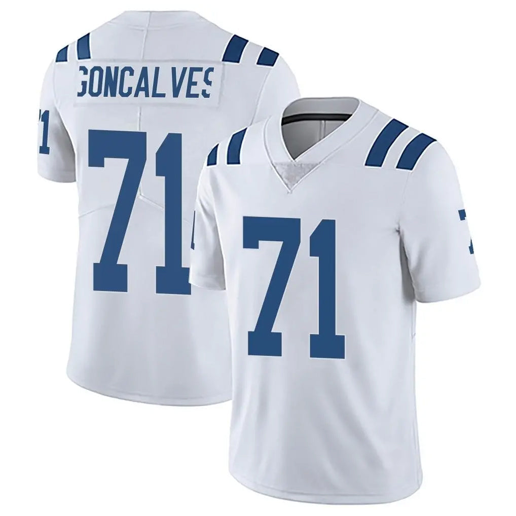 Tlead IN.Colts #71 Matt Goncalves Player White Limited Vapor Untouchable Home Game Stitched Jerseys