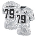 Tlead IN.Colts #79 Bernhard Raimann Player Arctic Camo Salute To Service Limited Game Stitched Jerseys