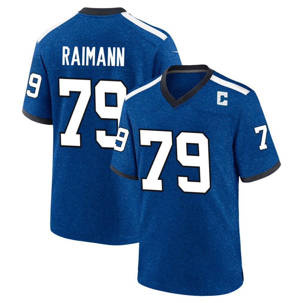 Tlead IN.Colts #79 Bernhard Raimann Player Royal Alternate Indiana Nights Home Game Stitched Jerseys