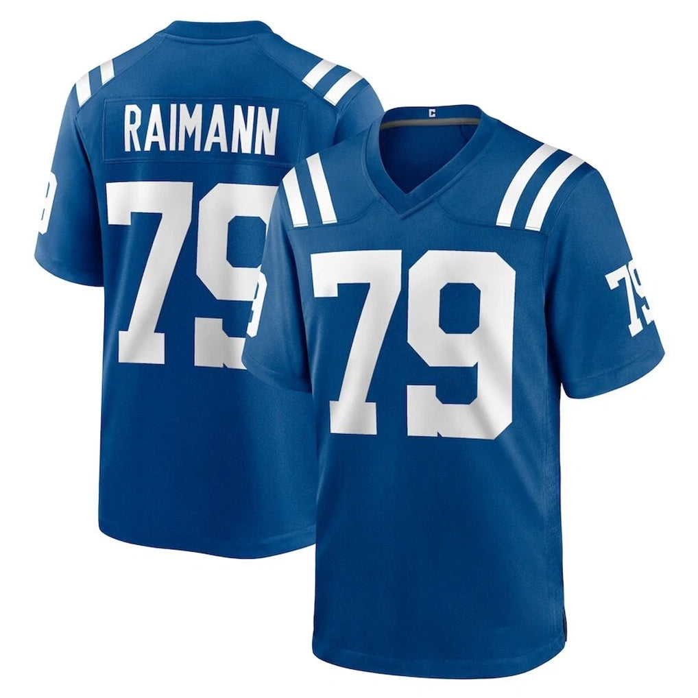 Tlead IN.Colts #79 Bernhard Raimann Player Royal Home Game Stitched Jerseys