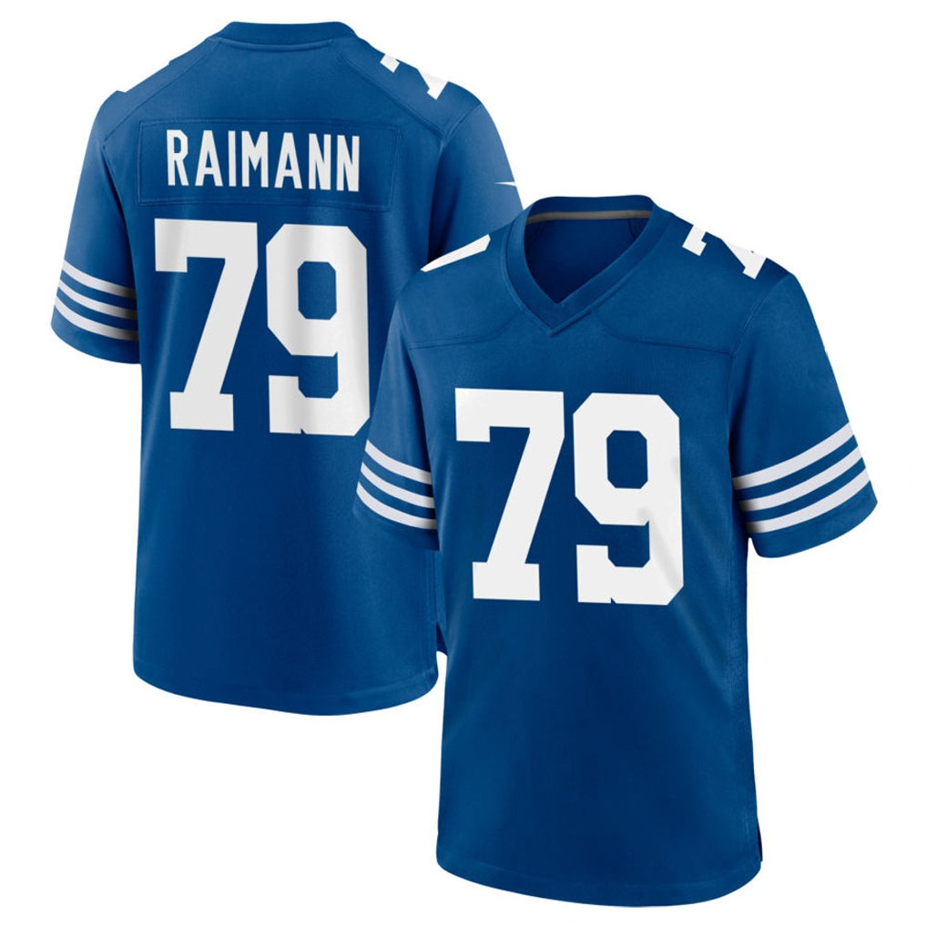 Tlead IN.Colts #79 Bernhard Raimann Player Royal Limited Home Game Stitched Jerseys