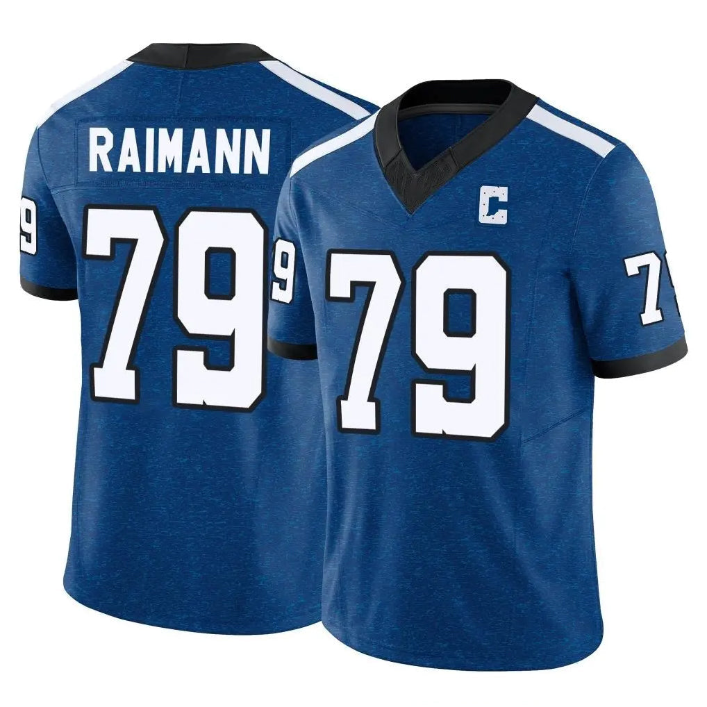 Tlead IN.Colts #79 Bernhard Raimann Player Royal Limited Indiana Nights Alternate Vapor F.U.S.E. Home Game Stitched Jerseys