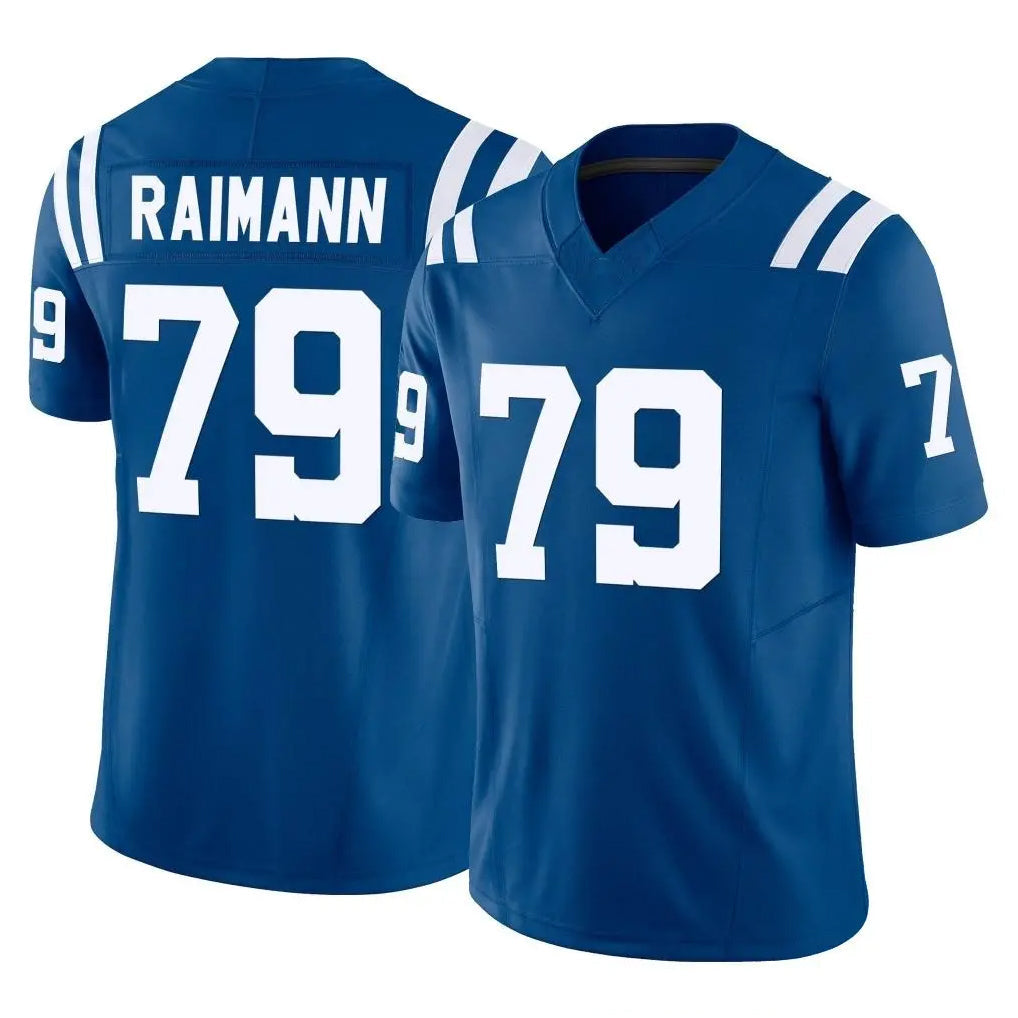 Tlead IN.Colts #79 Bernhard Raimann Player Royal Limited Vapor F.U.S.E. Home Game Stitched Jerseys