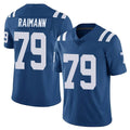 Tlead IN.Colts #79 Bernhard Raimann Player Royal Limited Vapor Untouchable Home Game Stitched Jerseys