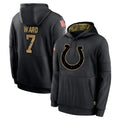 Tlead IN.Colts #7 Charvarius Ward Sr. Player Black Salute to Service Hoodies Limited Game Stitched Jerseys
