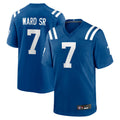 Tlead IN.Colts #7 Charvarius Ward Sr. Player Royal Home Game Stitched Jerseys