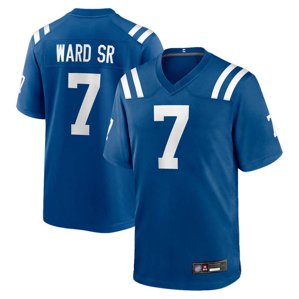 Tlead IN.Colts #7 Charvarius Ward Sr. Player Royal Home Game Stitched Jerseys