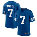 Tlead IN.Colts #7 Charvarius Ward Sr. Player Royal Limited Home Game Stitched Jerseys