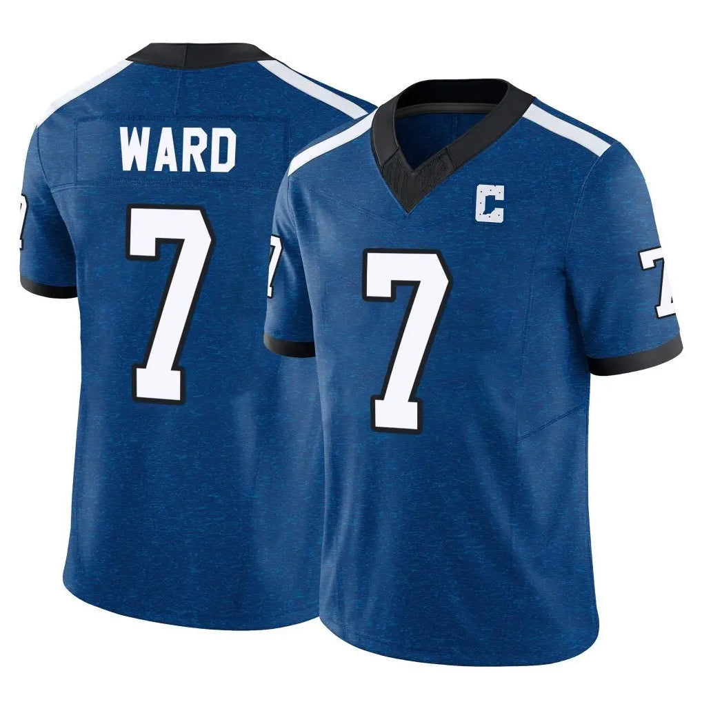 Tlead IN.Colts #7 Charvarius Ward Sr. Player Royal Limited Indiana Nights Alternate Vapor F.U.S.E. Home Game Stitched Jerseys