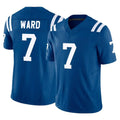 Tlead IN.Colts #7 Charvarius Ward Sr. Player Royal Limited Vapor F.U.S.E. Home Game Stitched Jerseys
