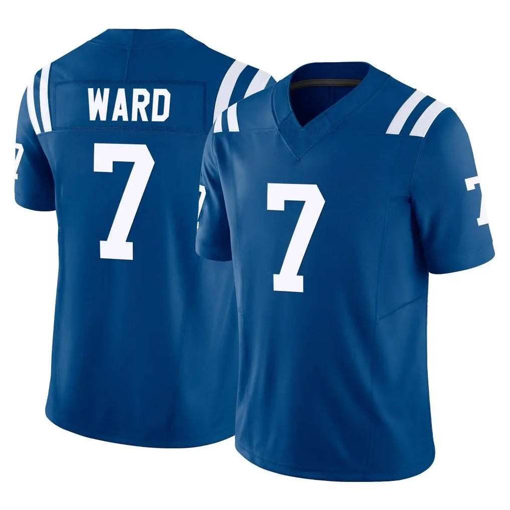 Tlead IN.Colts #7 Charvarius Ward Sr. Player Royal Limited Vapor F.U.S.E. Home Game Stitched Jerseys