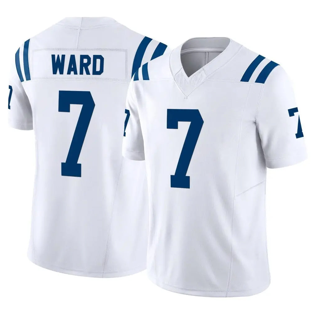 Tlead IN.Colts #7 Charvarius Ward Sr. Player White Limited Vapor F.U.S.E. Home Game Stitched Jerseys