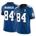 Tlead IN.Colts #84 Tyler Warren Player Limited Indiana Nights Alternate Vapor F.U.S.E. Royal Stitched Jerseys