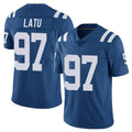 Tlead IN.Colts #97 Laiatu Latu Player Royal Limited Vapor Untouchable Home Game Stitched Jerseys