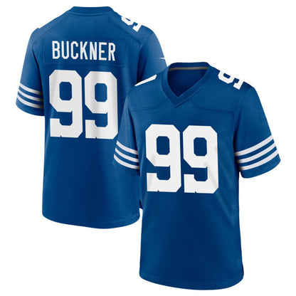 Tlead IN.Colts #99 DeForest Buckner Player Royal Limited Home Game Stitched Jerseys