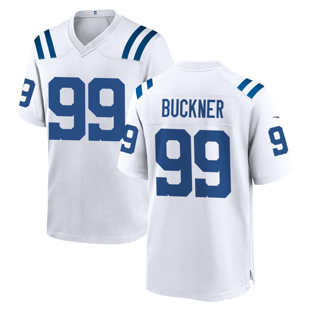 Tlead IN.Colts #99 DeForest Buckner Player White Home Game Stitched Jerseys