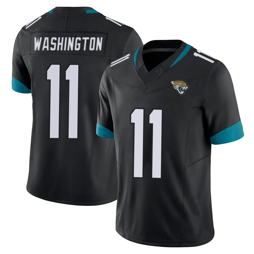 Tlead J.Jaguars #11 Parker Washington Player Black Vapor F.U.S.E. Limited Home Game Stitched Jerseys