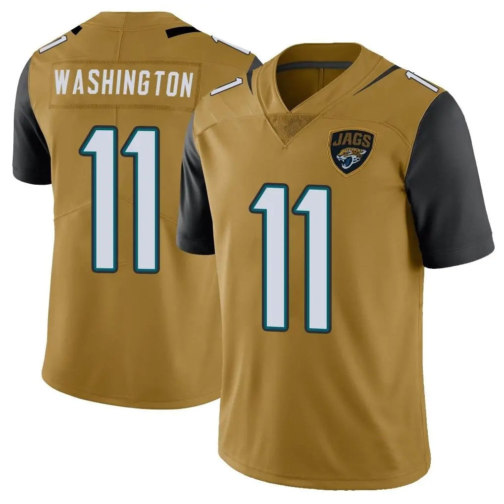 Tlead J.Jaguars #11 Parker Washington Player Gold Vapor Limited Stitched Jerseys