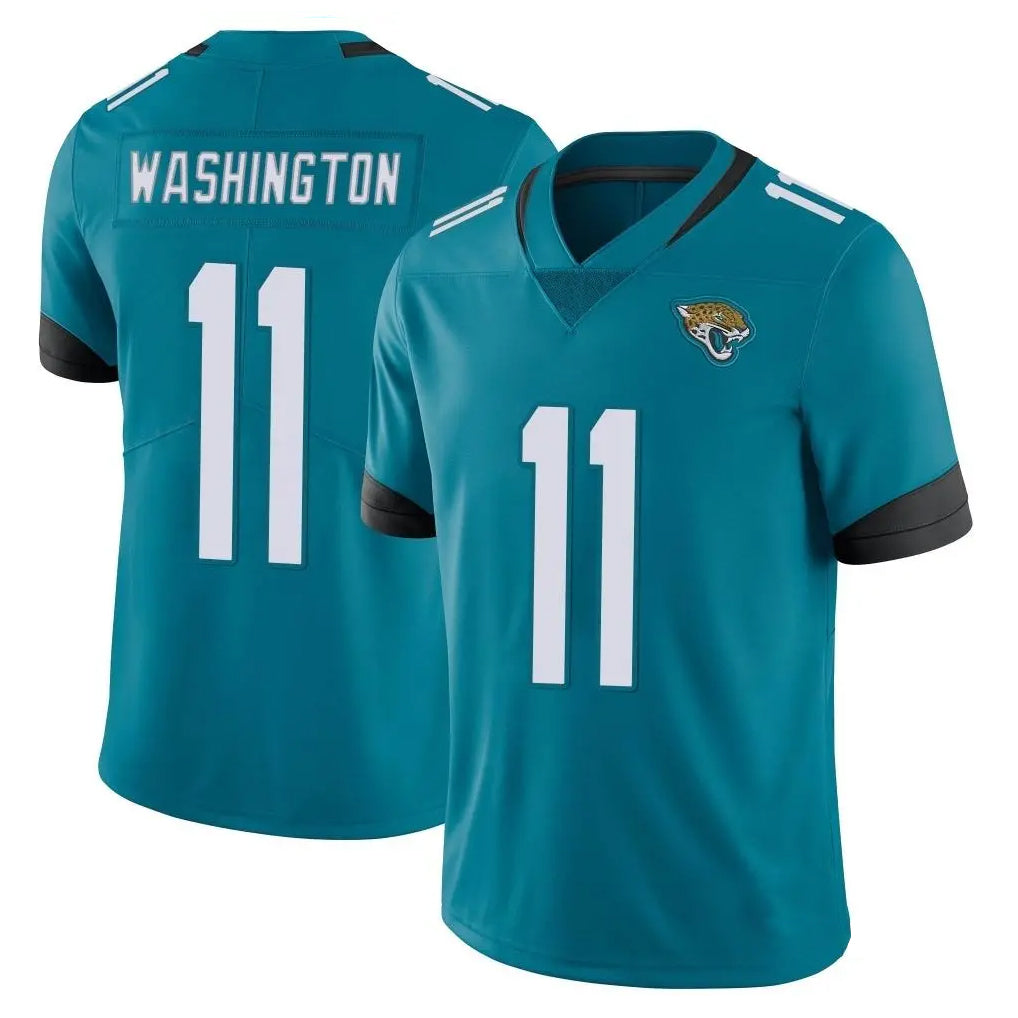 Tlead J.Jaguars #11 Parker Washington Player Teal Vapor Untouchable Limited Home Game Stitched Jerseys