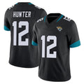 Tlead J.Jaguars #12 Travis Hunter Player Black Vapor F.U.S.E. Limited Home Game Stitched Jerseys