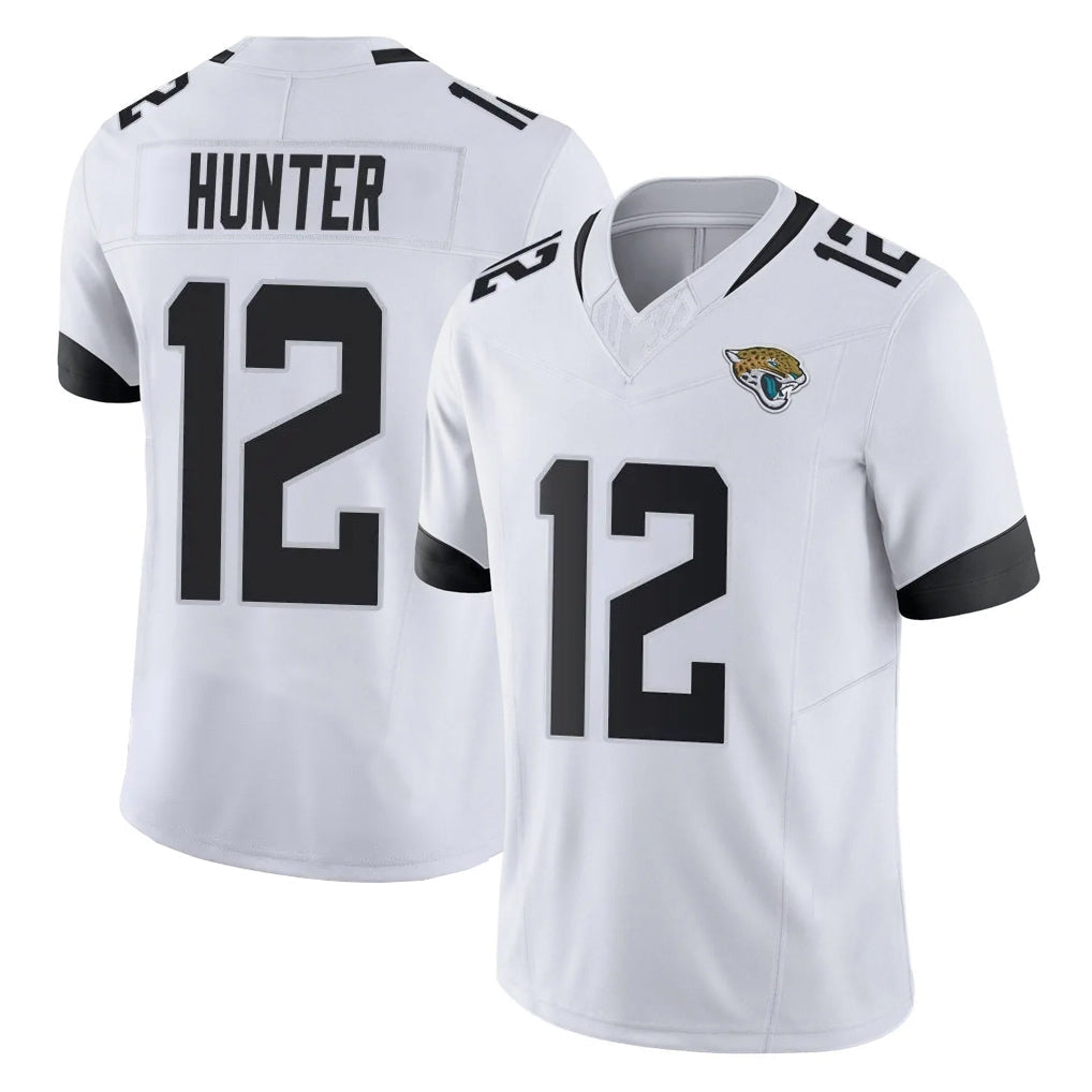 Tlead J.Jaguars #12 Travis Hunter Player White Vapor F.U.S.E. Limited Home Game Stitched Jerseys