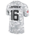 Tlead J.Jaguars #16 Trevor Lawrence Arctic Camo 2024 Salute to Service Limited Stitched Jerseys