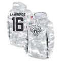 Tlead J.Jaguars #16 Trevor Lawrence Player Arctic Camo Salute to Service Hoodies Limited Game Stitched Jerseys