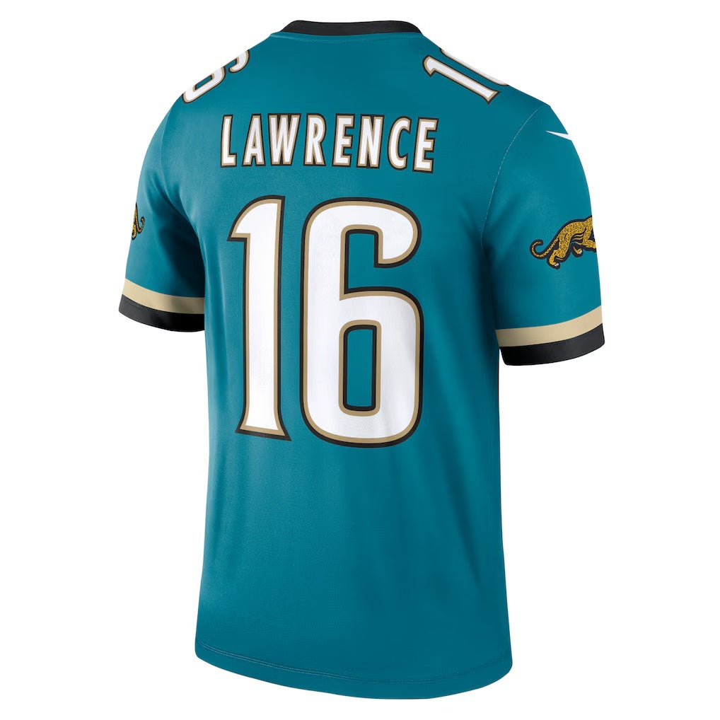 Tlead J.Jaguars #16 Trevor Lawrence Teal Legend Player Performance Stitched Jerseys
